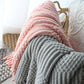 Pledd 127x170 cm, Strikket nordisk pledd