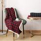 Rutete pledd 100x140 cm – mykt polyester